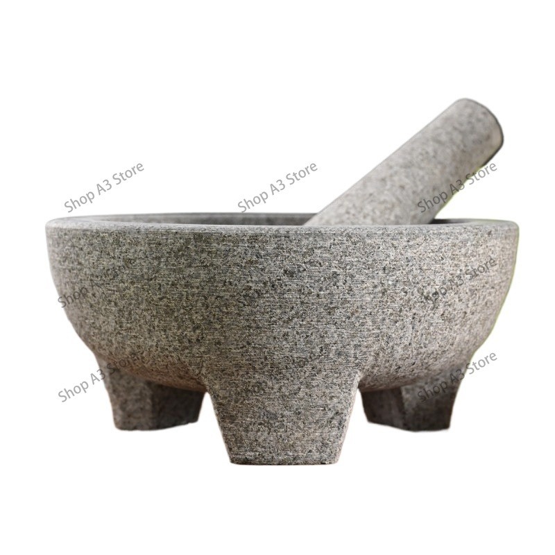 Mortar Pestle Granite - Natuurstenen granieten vijzel en stamper voor