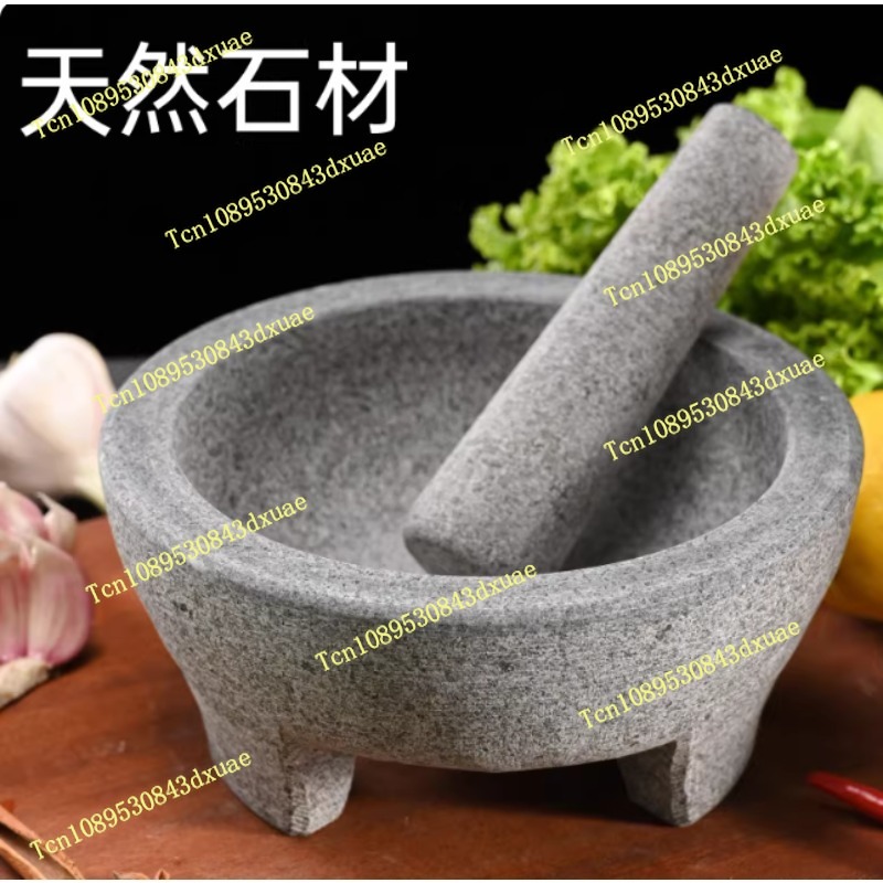 Mortar Pestle Granite - Natuurlijke granieten vijzel en stamper, geschikt