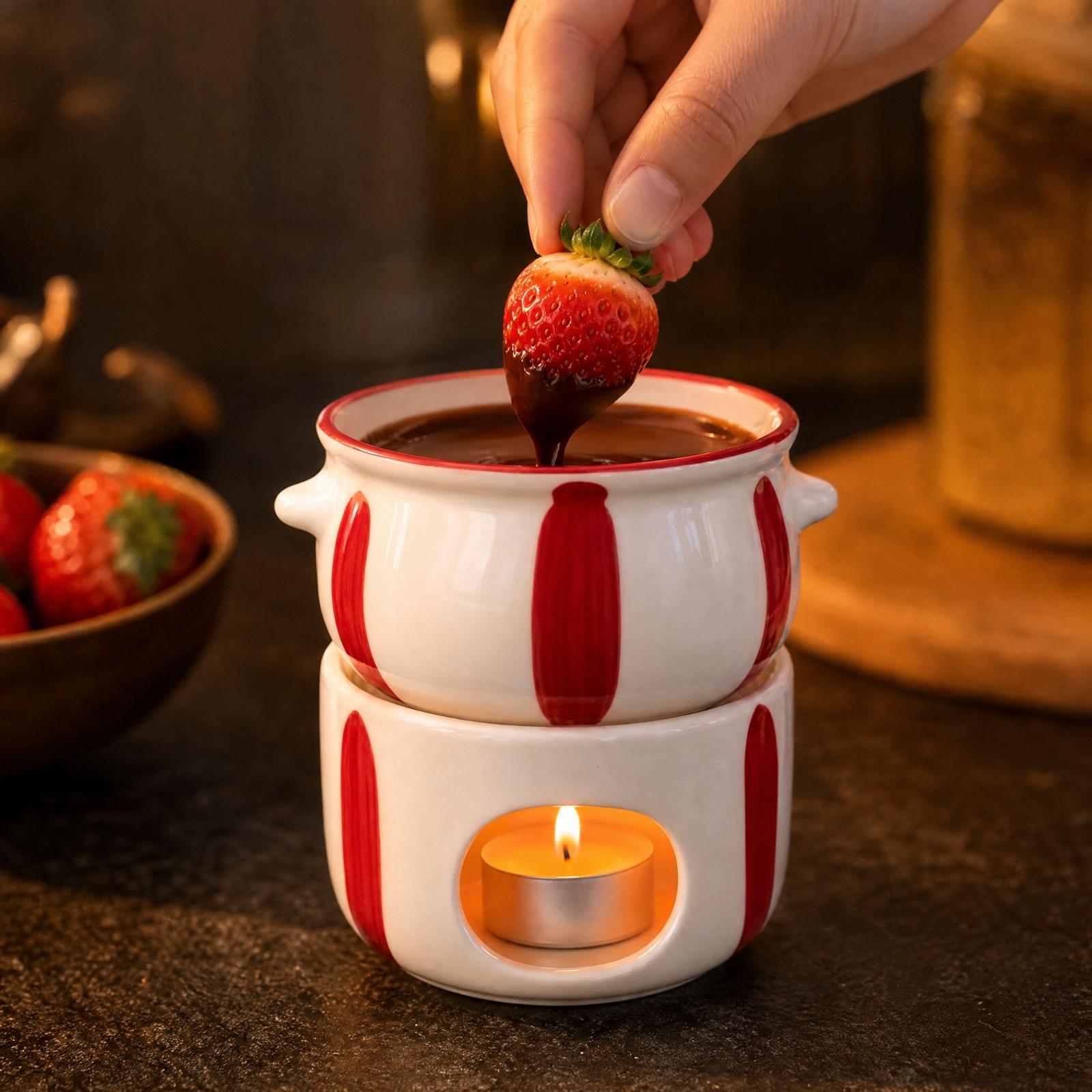 Keramische fonduepan voor choc - Fondue Pot Ceramic recensie en prijs