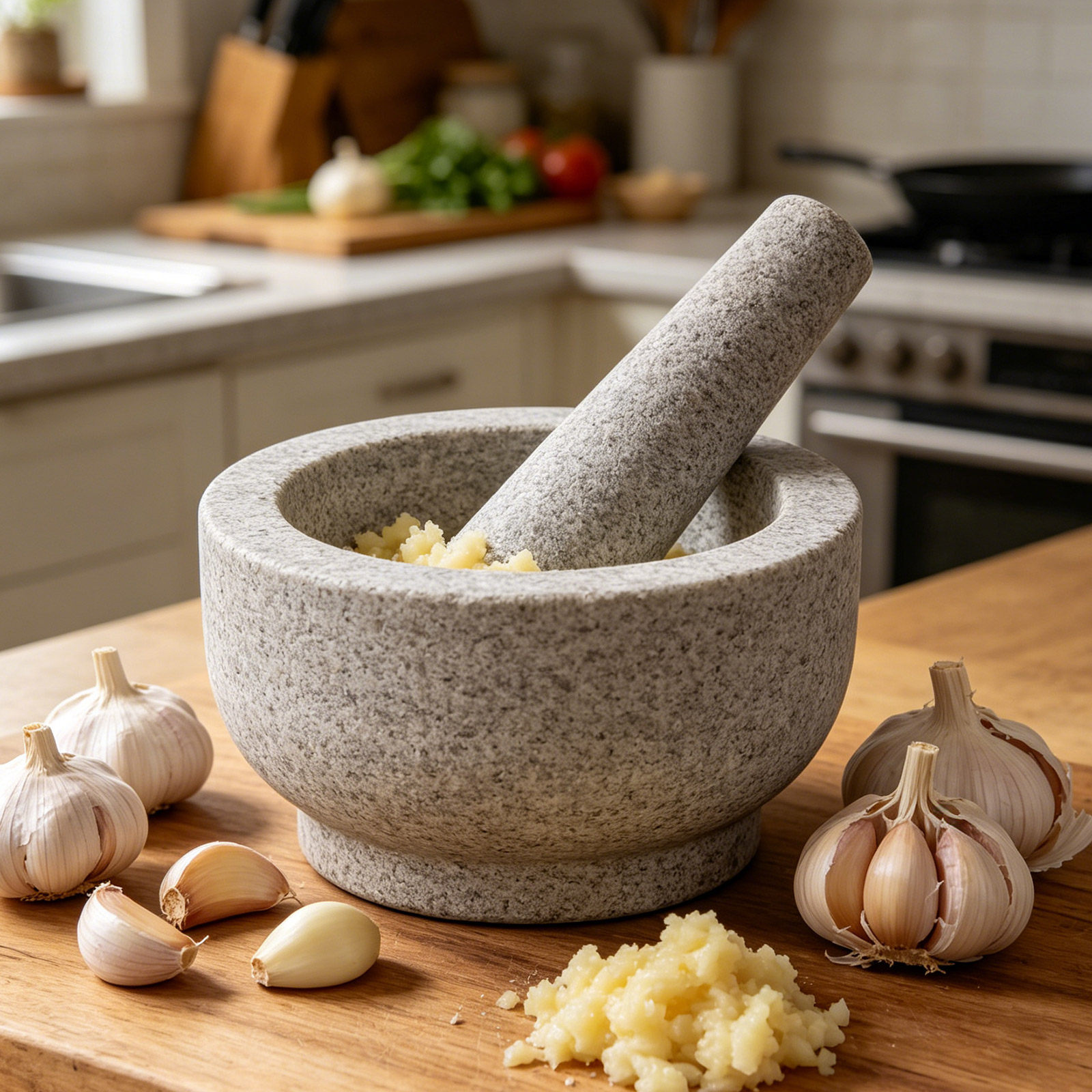 Slijpsteen, knoflookstamper, k - Mortar Pestle Granite recensie en prijs