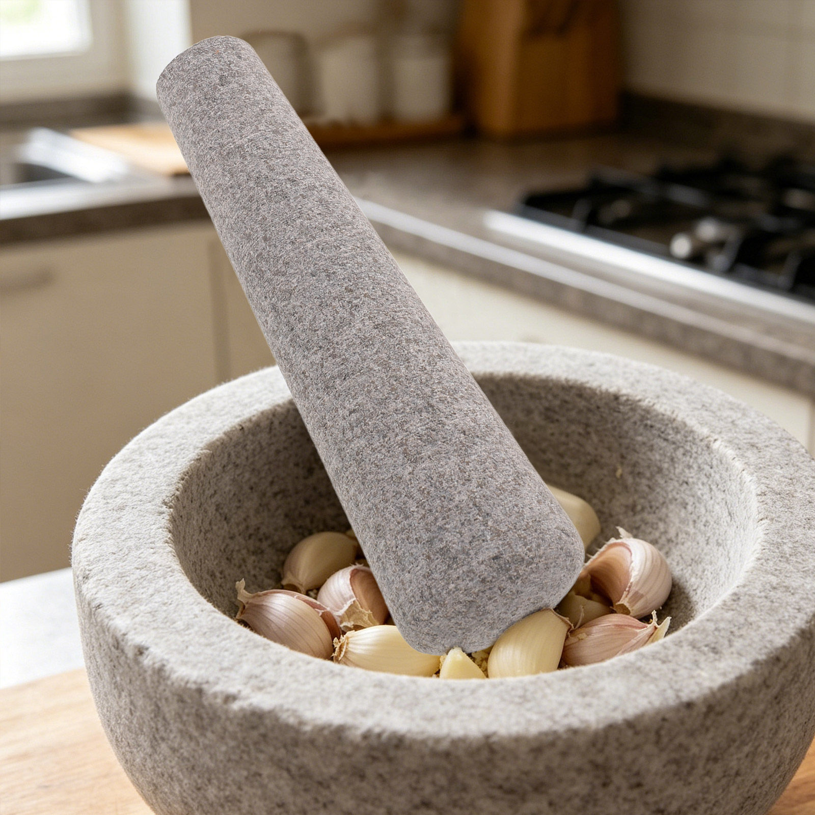Slijpsteen, knoflookstamper, k - Mortar Pestle Granite recensie en prijs