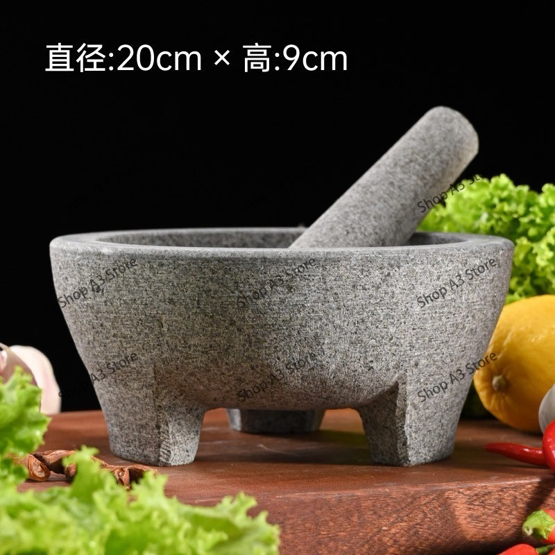 Natuurstenen granieten vijzel  - Mortar Pestle Granite recensie en prijs