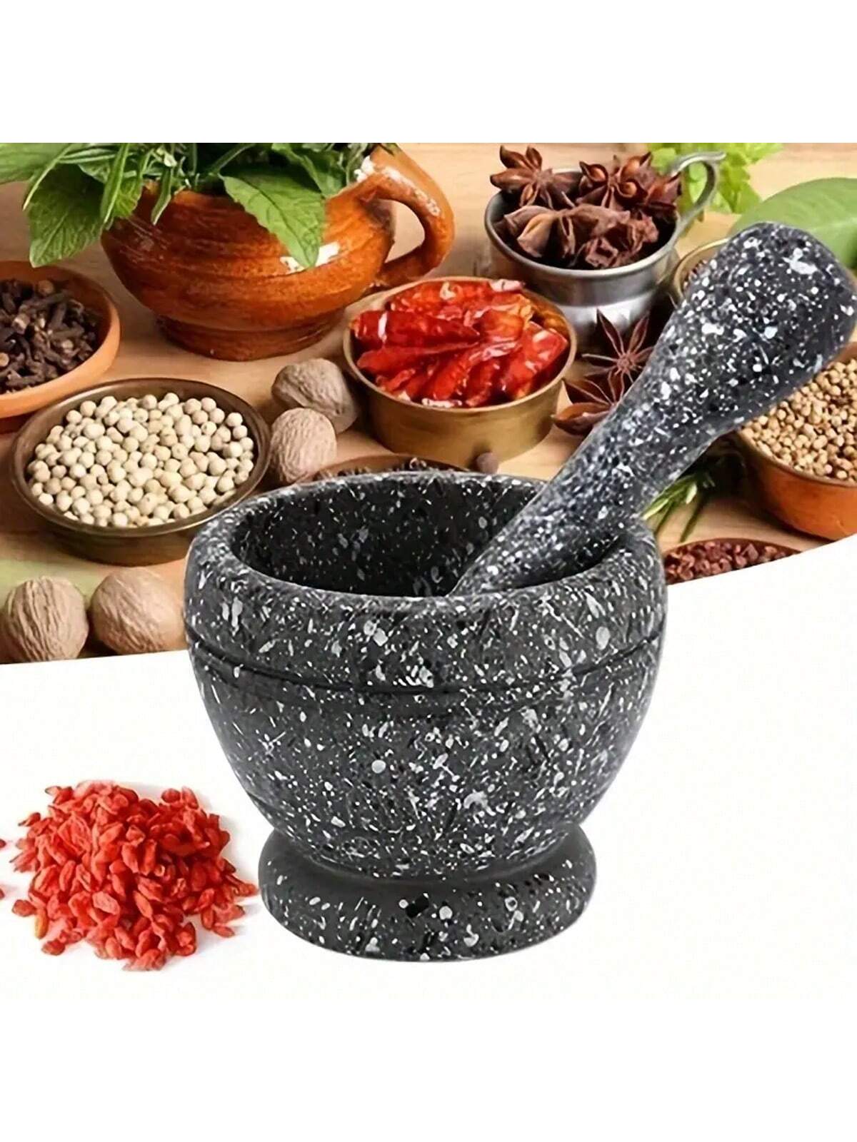 1pc Graniet Textuur Knoflookpe - Mortar Pestle Granite recensie en prijs