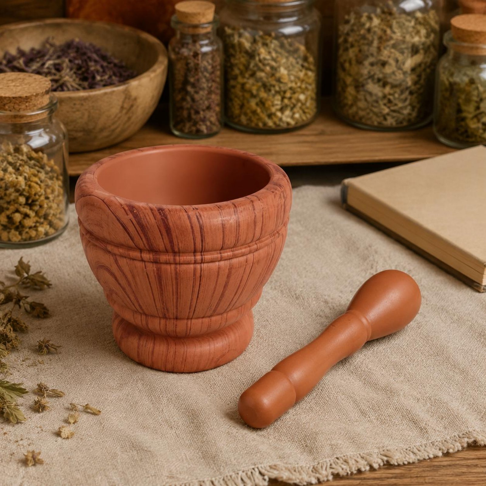 Knoflookvijzel en -stamper, ma - Mortar Pestle Granite recensie en prijs