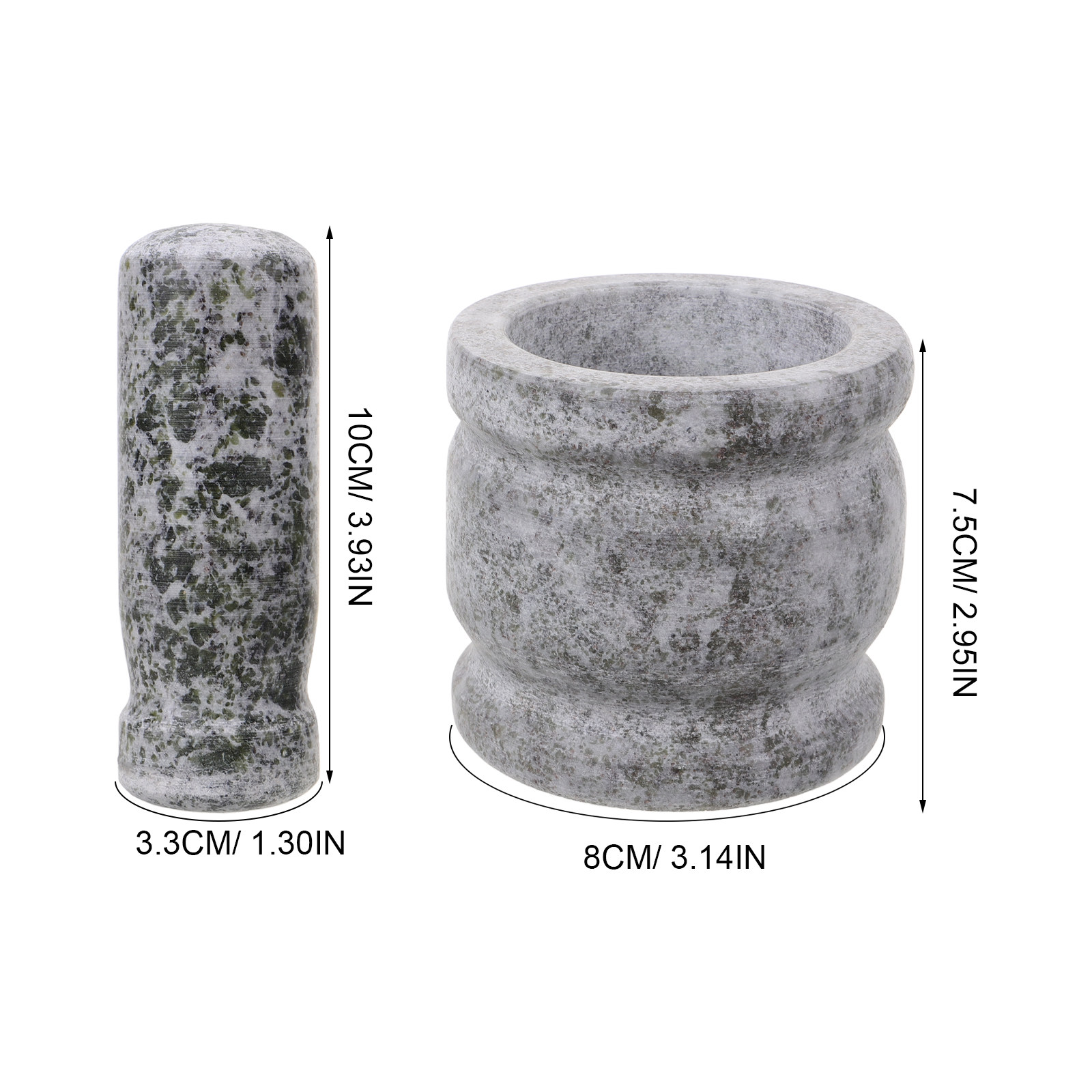 1Set Granieten Mortier en Stam - Mortar Pestle Granite recensie en prijs